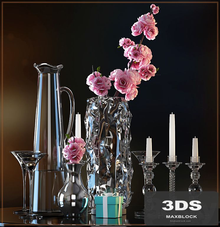 DECORATIVE FLOWER VASE SET 3