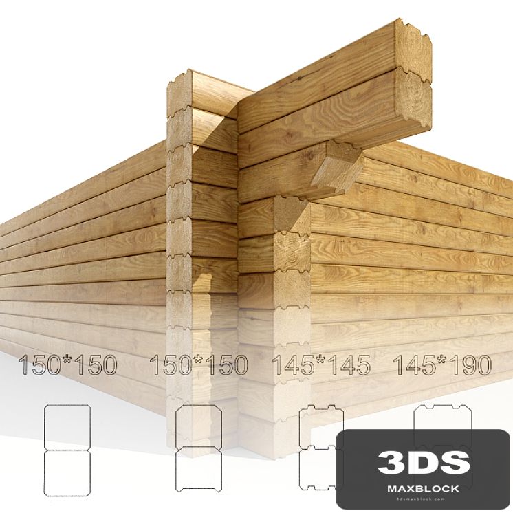 Timber for wood houses