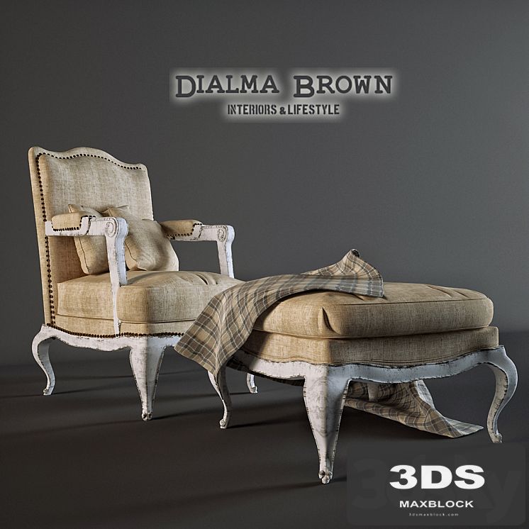 Chair with ottoman