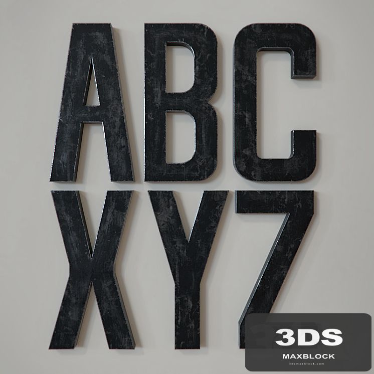 RH 1930S FRENCH SHOP METAL LETTERS
