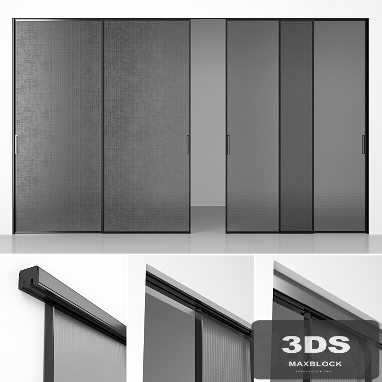 System of sliding partitions (panels) Rimadesio Velaria
