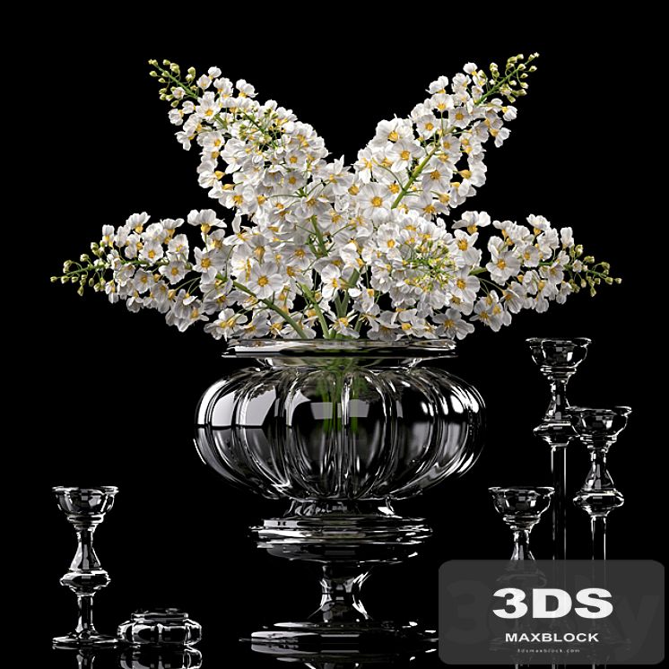 DECORATIVE FLOWER VASE SET 6