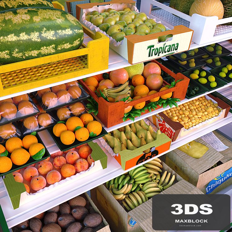 kit environment for the store: fruit department