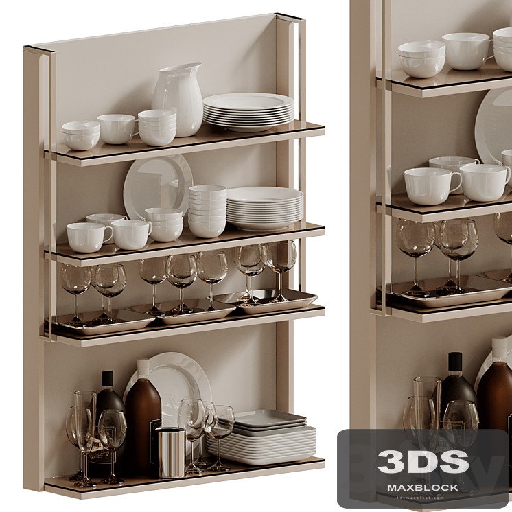 Decorative set of dishes for the kitchen