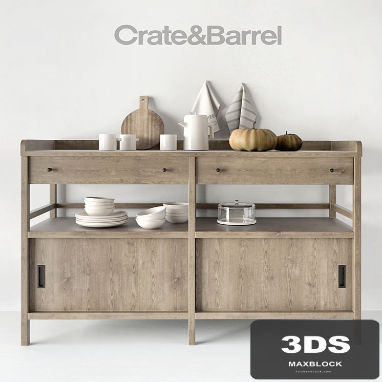 Brookline Grey Sideboard