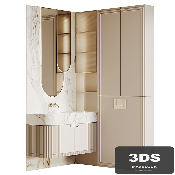 Bathroom furniture beige