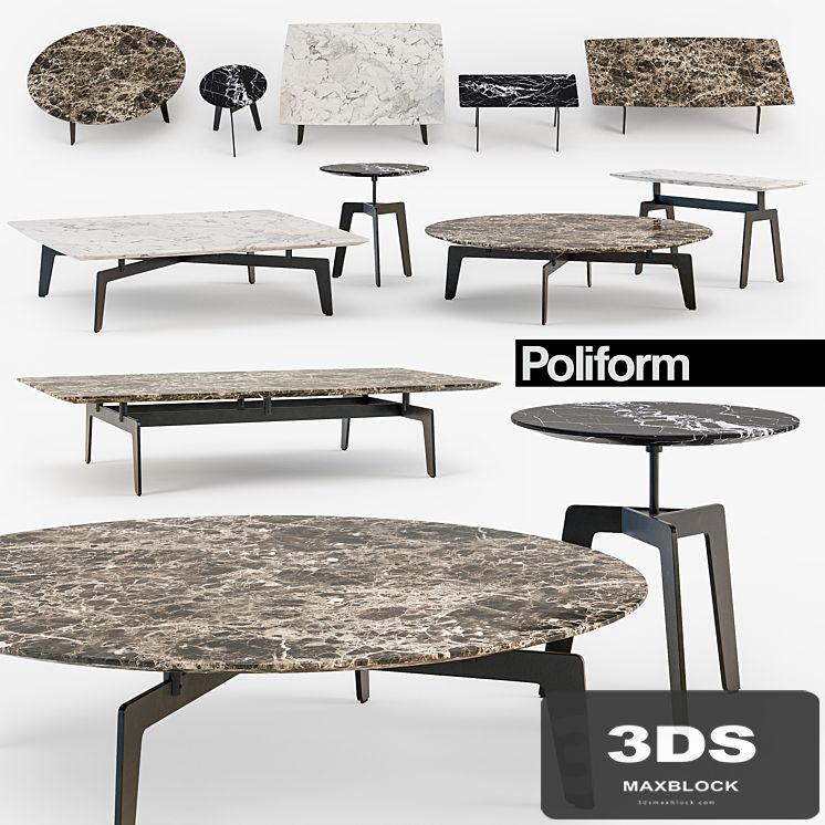 Poliform Tribeca coffee table set