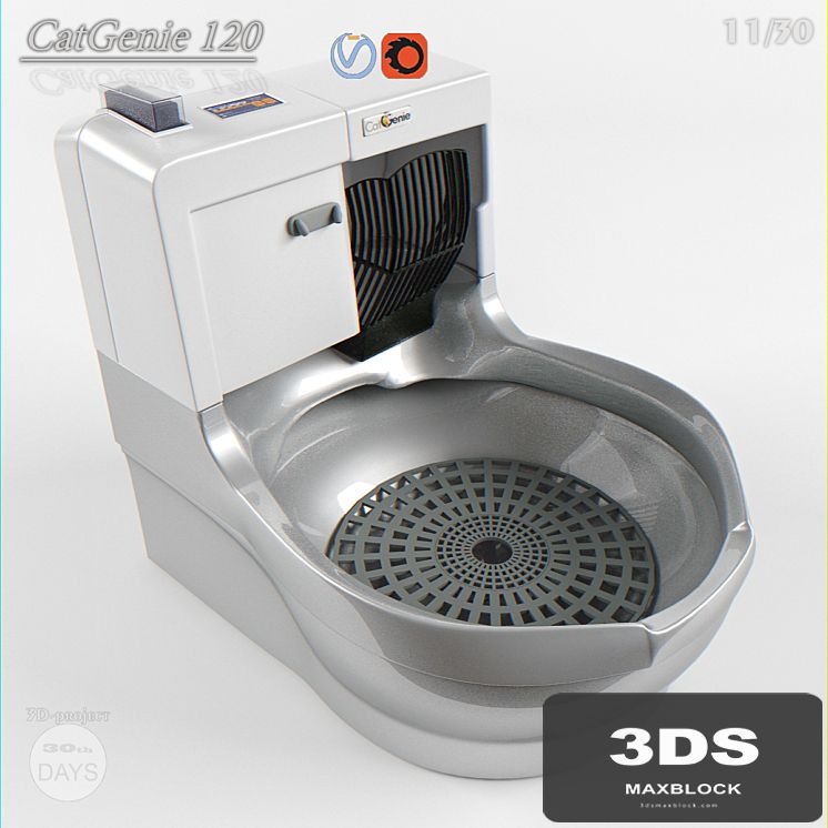 Automatic litter box CatGenie 120