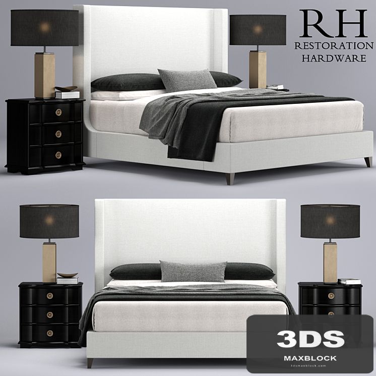 Restoration Hardware Grayson Sleigh bed