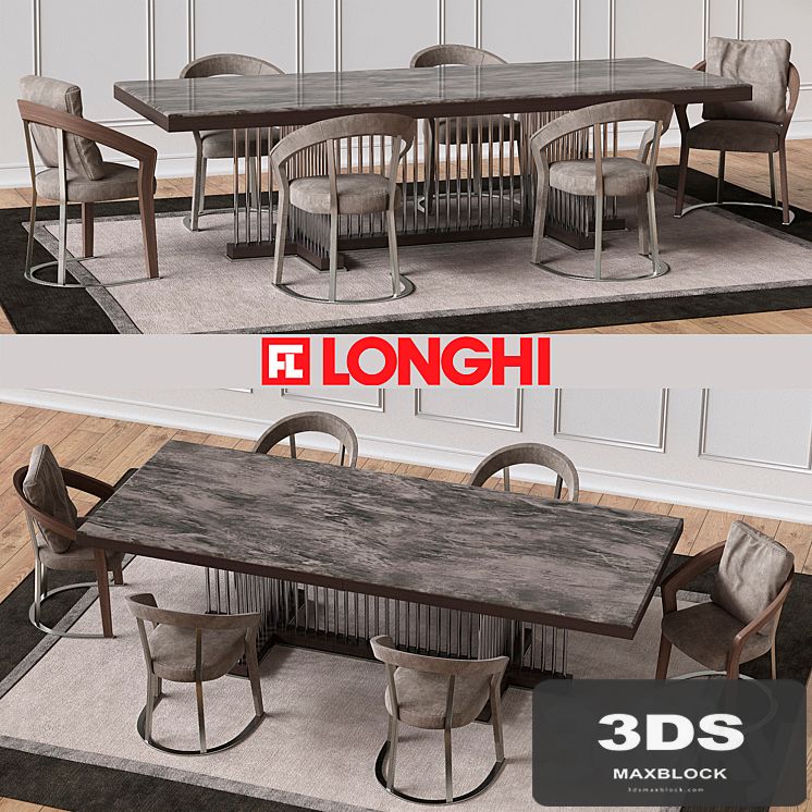 SCHUBERT Marble table &amp; FRANCES Chairs