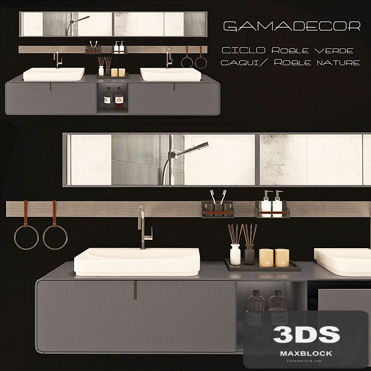 Wash Gamadecor CICLO Roblr verde caqui / Roble nature