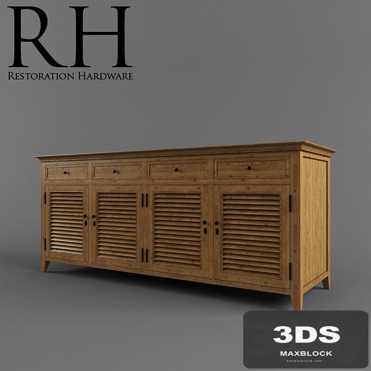 Restoration Hardware / Shutter Low Cabinet