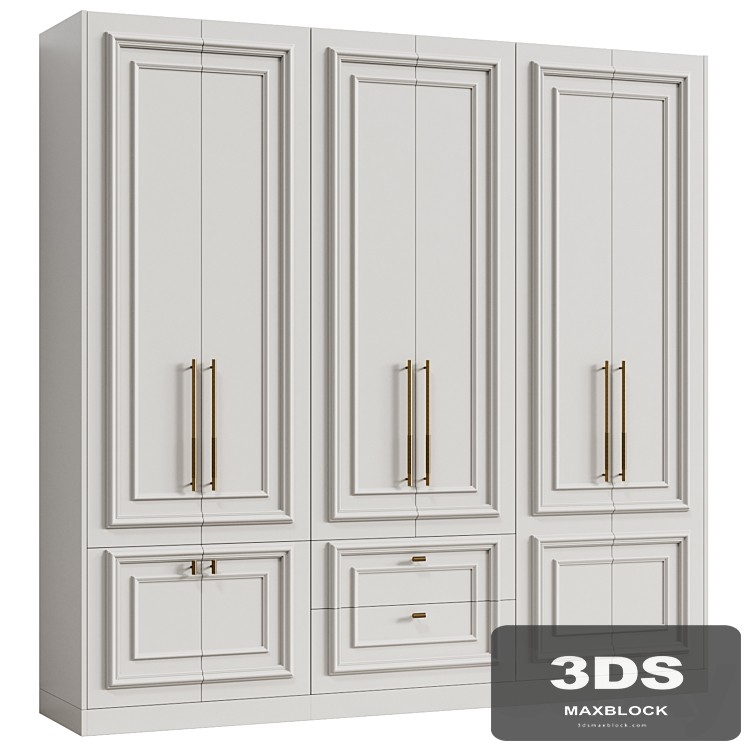 Modular wardrobe in neoclassical style 11