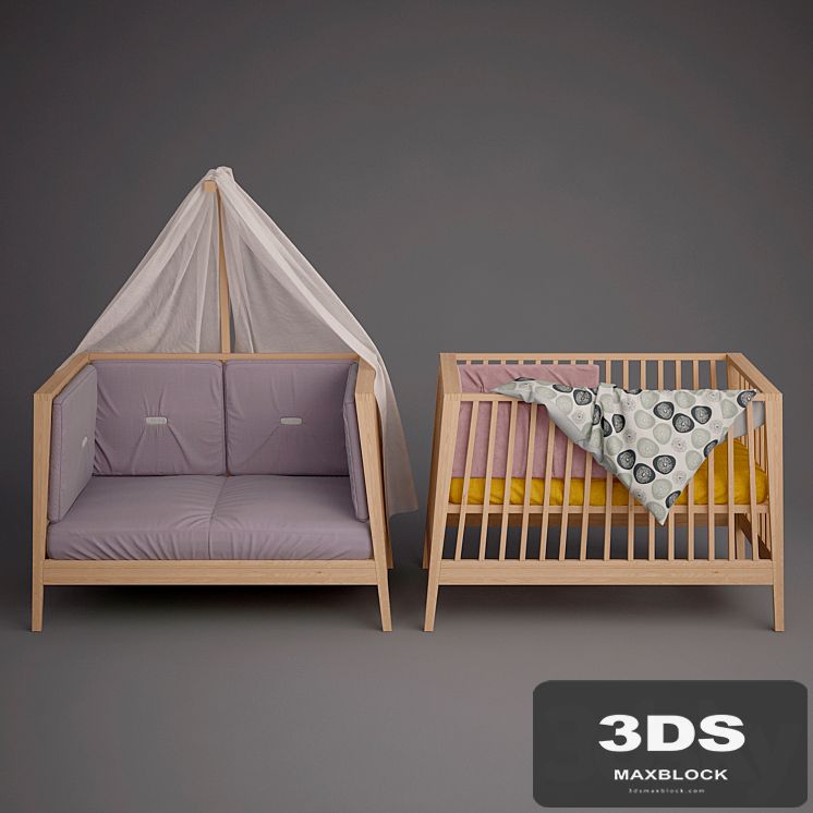 Baby cot Linea by Leander