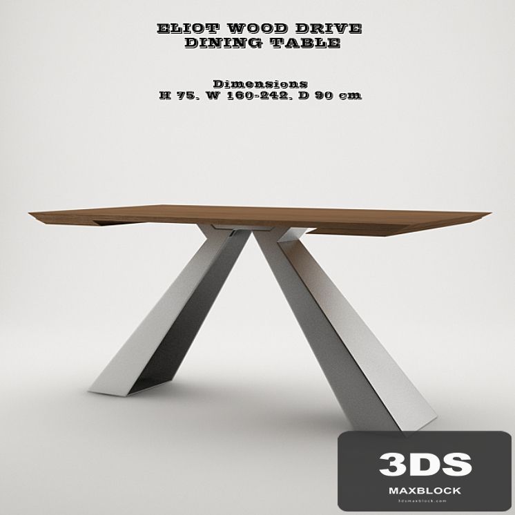 Eliot Wood Drive Dining Table