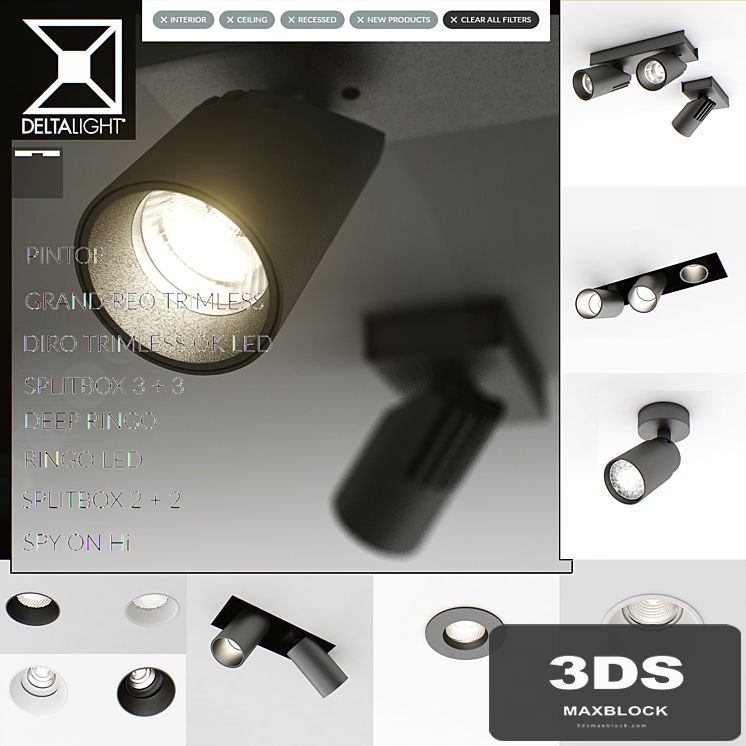 Delta light-built, overhead ceiling lights