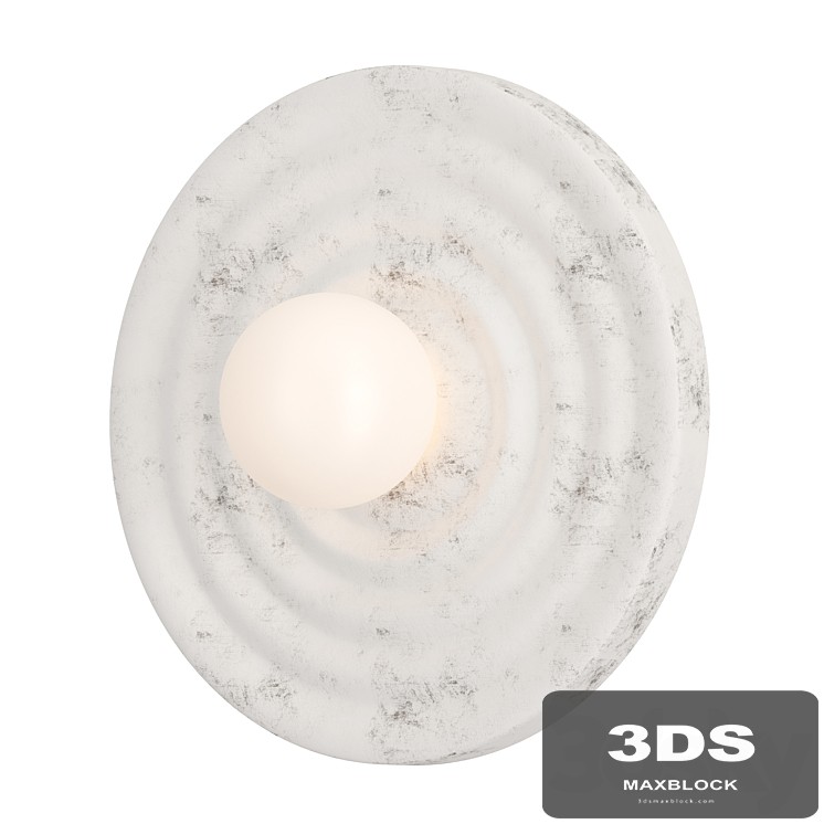 Wabi sabi round wall light