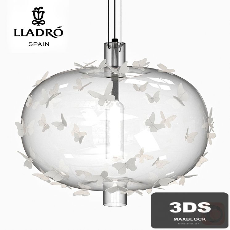 Lladro Lamp Butterfly