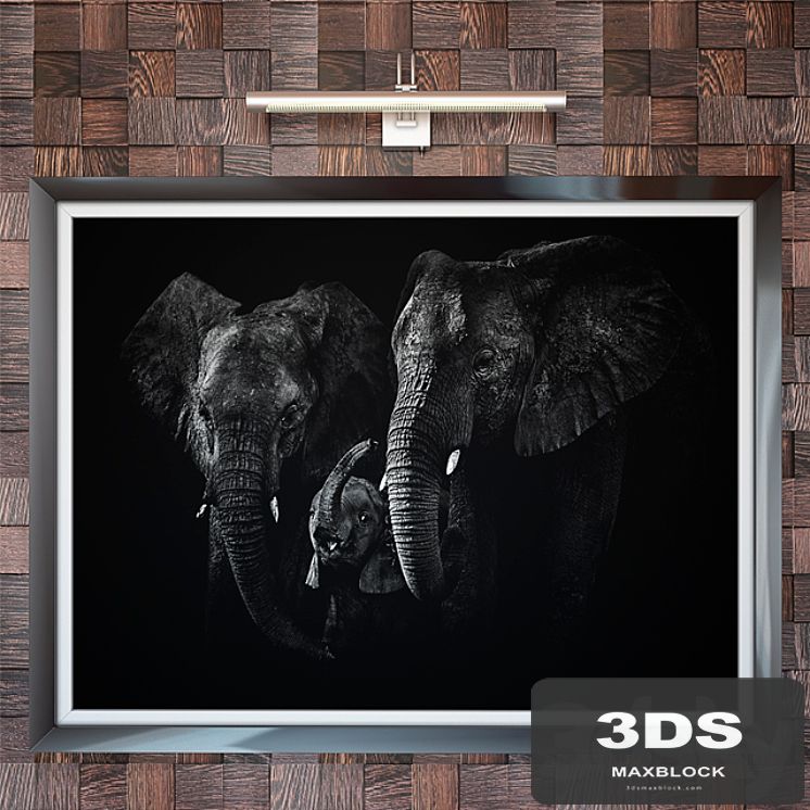 Paintings set 01 &amp; Picture lamp paulmann