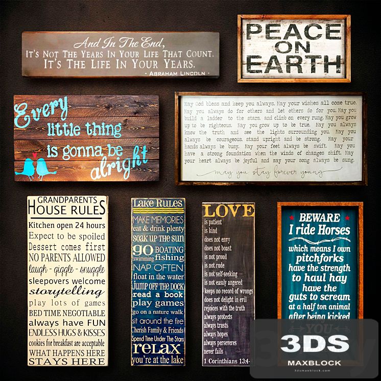 Wooden panels. Collection 27