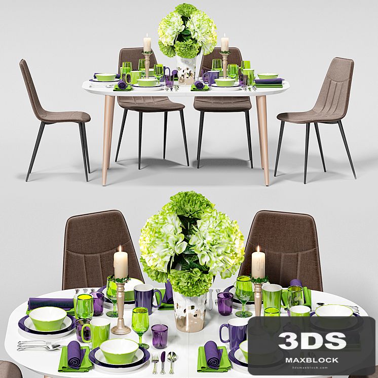 Table and chair serving LaForma