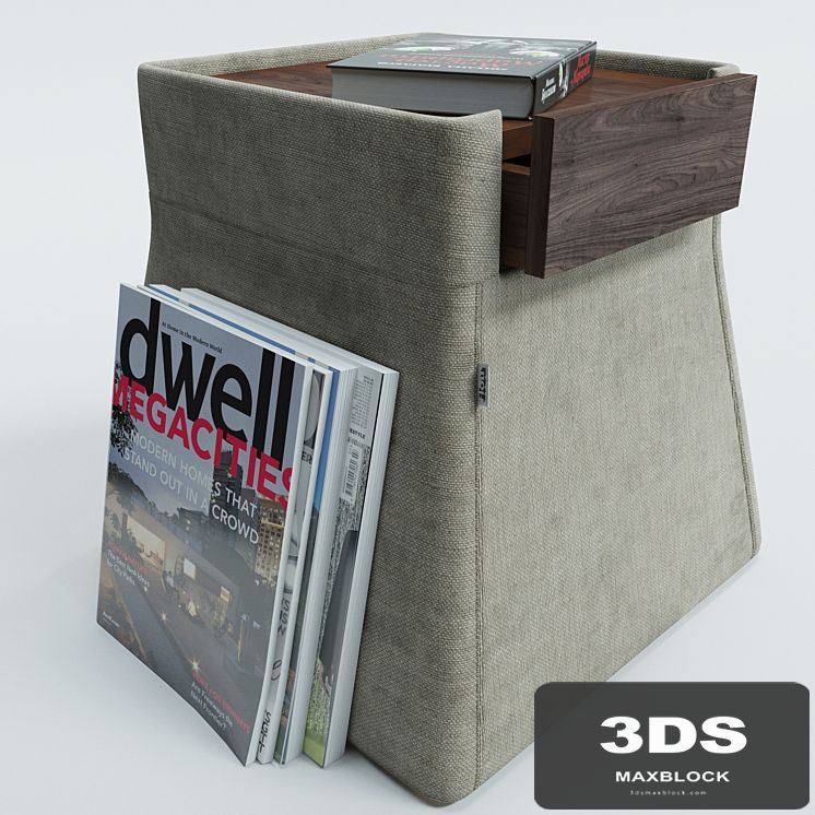 Bedside table LEON Flou
