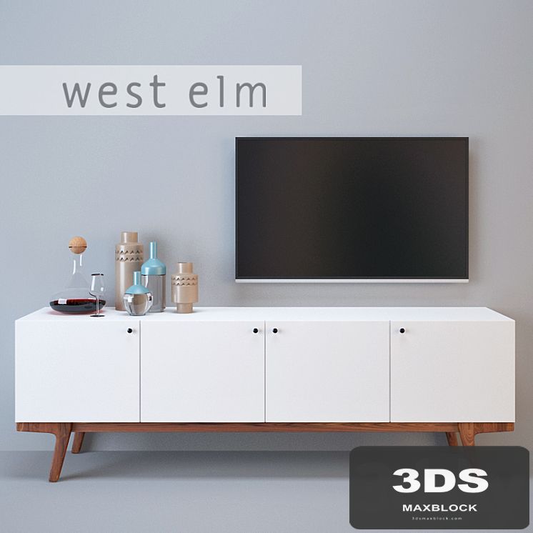 West Elm modern media console