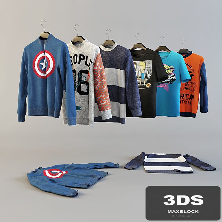 menswear collection on hangers