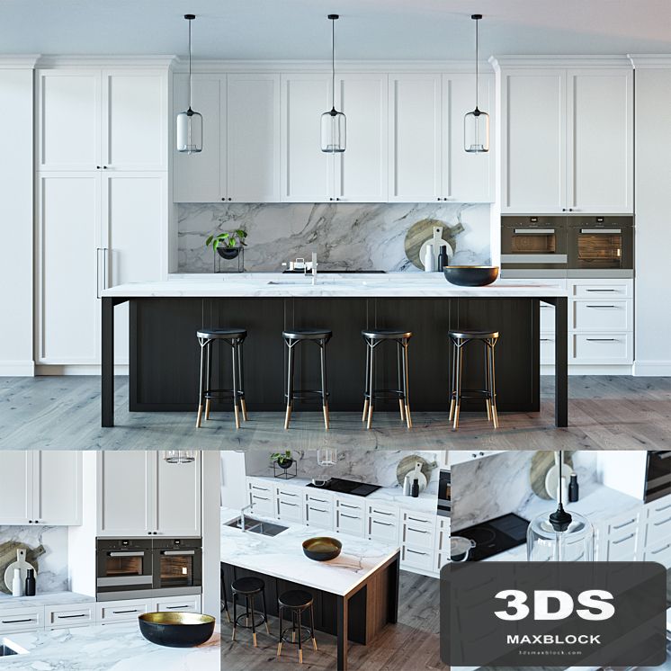 BLACK &amp; WHITE KITCHEN