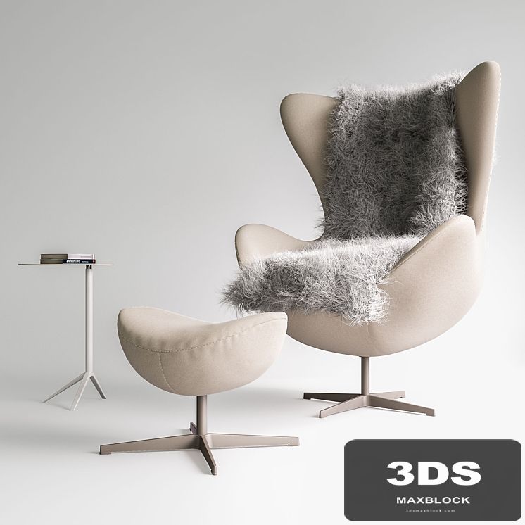 Fritz Hansen- Egg chair set