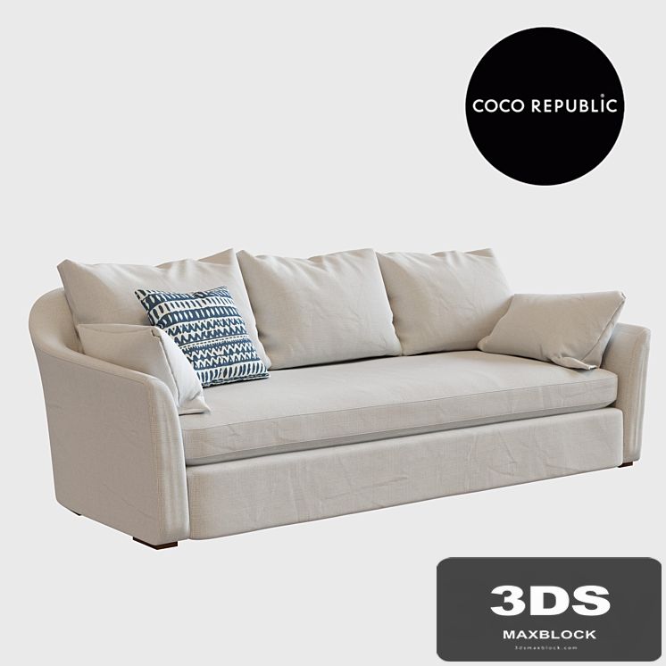 COCO REPUBLIC - DUTCH SPLAYED ARM SOFA