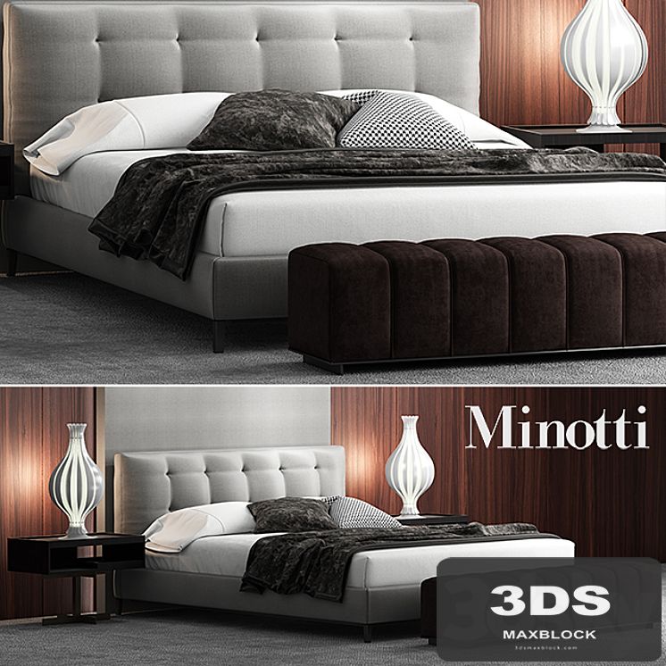 Bed minotti andersen bed QUILT