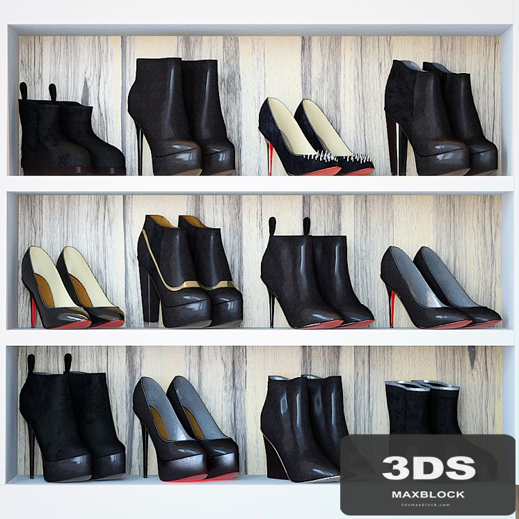 Woman shoes set - black