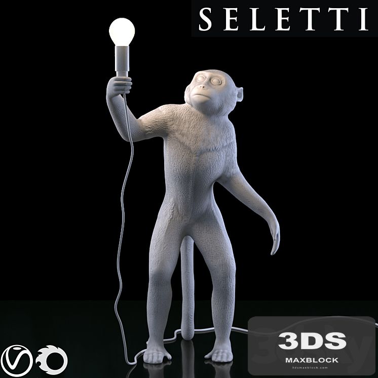 SELETTI The Monkey Lamp Standing Version