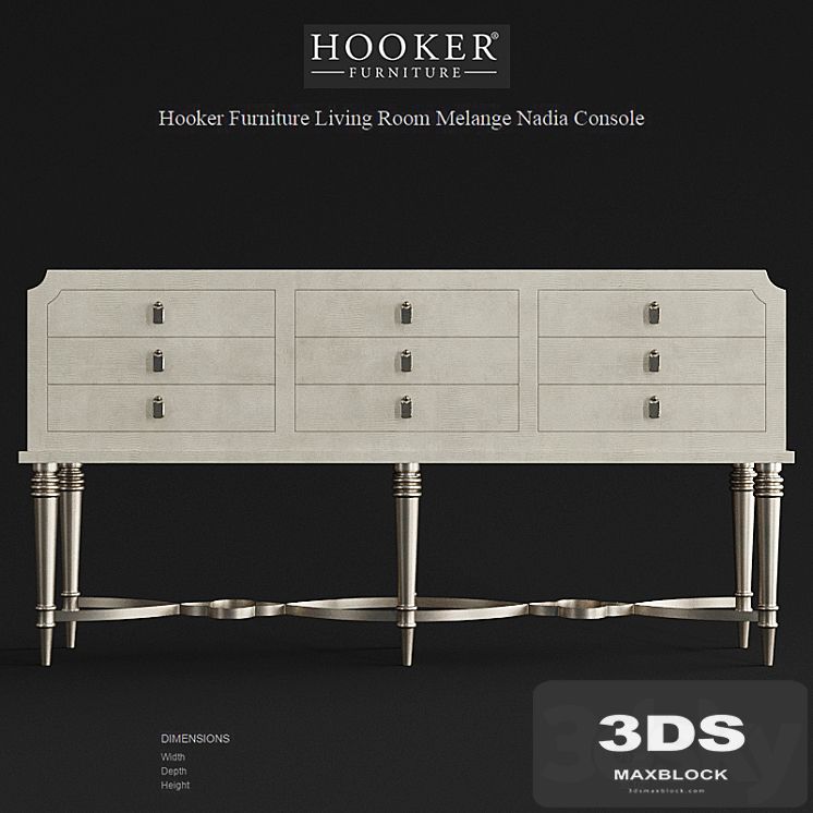 Hooker Furniture Living Room Melange Nadia Console