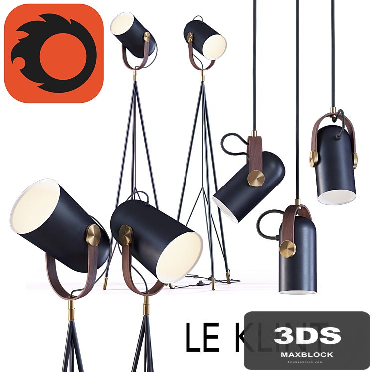 High floor lamp and Pendant lamp By Le Klint