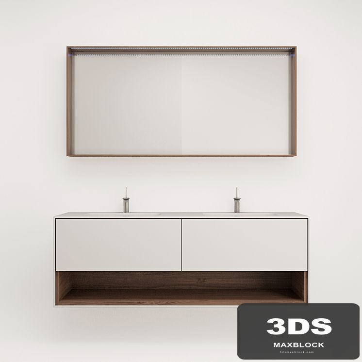 Washbasin with mirror Oasis Frame