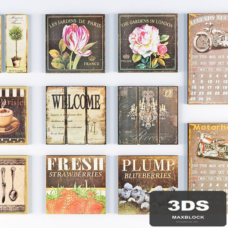 Set of 8 pictures
