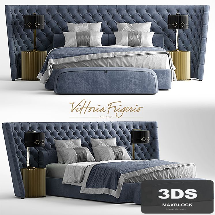 Bed vittoria frigerio MEDICI LARGE