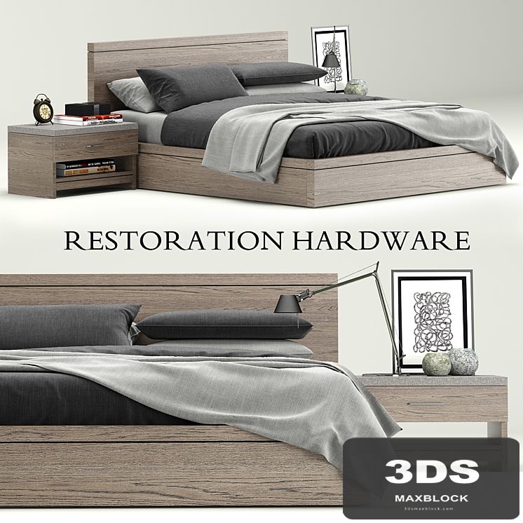 RH Modern Meade bed