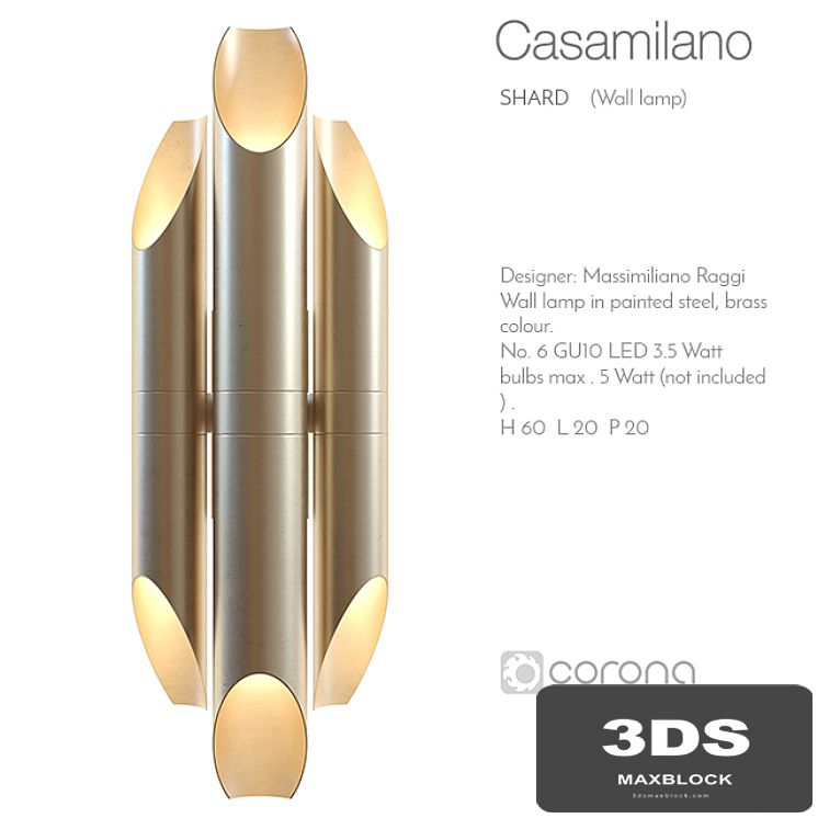 Casamilano shard wall lamp