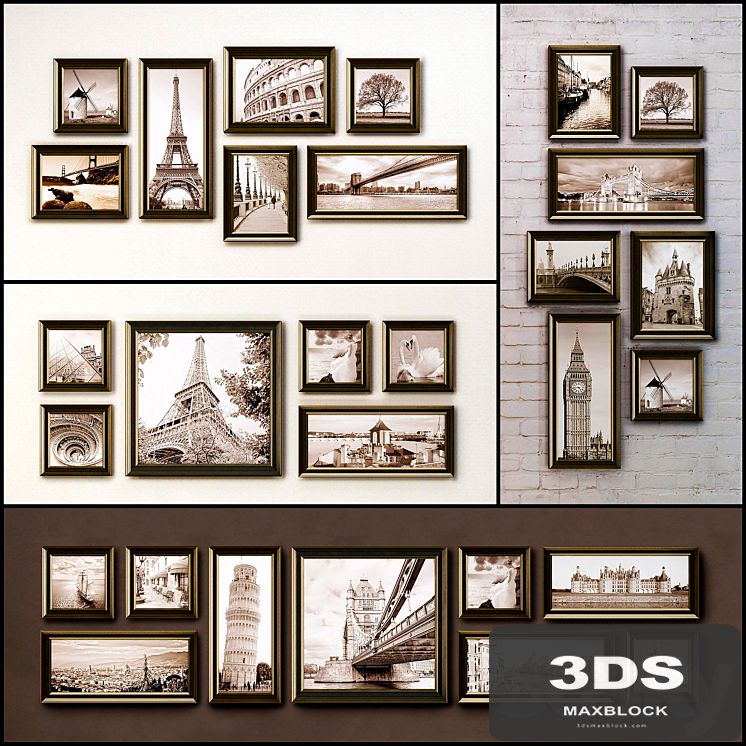 The picture in the frame. 108 Collection frame (26 paintings 6 combinations)