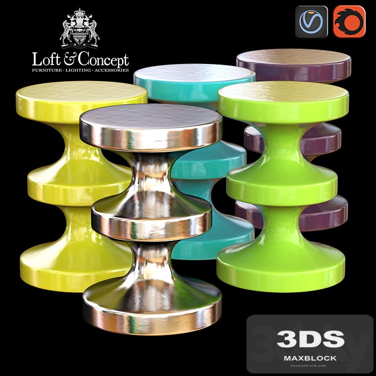 Ceramic stool INDIA MAHDAVI