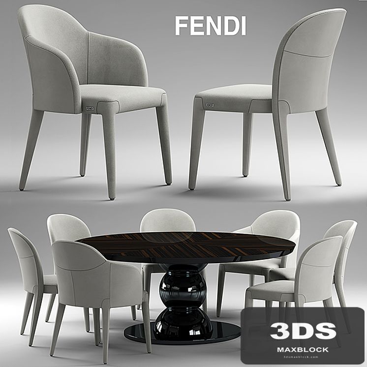 Table and chairs fendi Audrey Chair