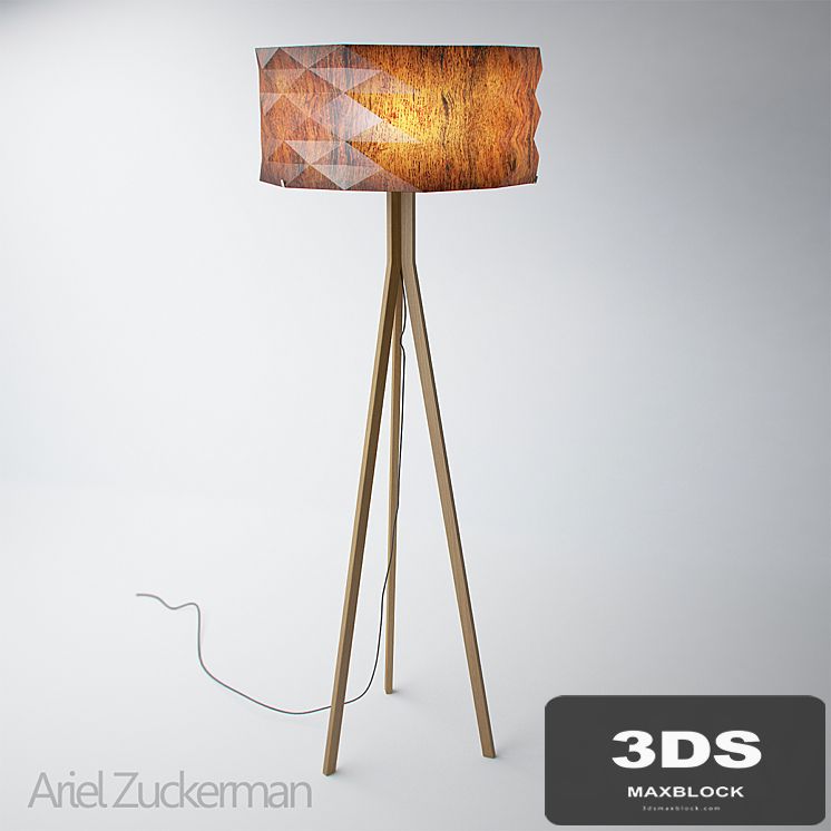 origami-style floor lamp from Ariel Zuckerman