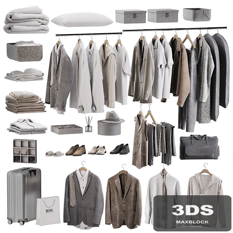 Men's clothing set for wardrobe