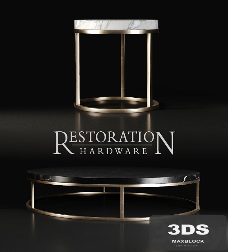 Restoration hardware nicholas marble round tables