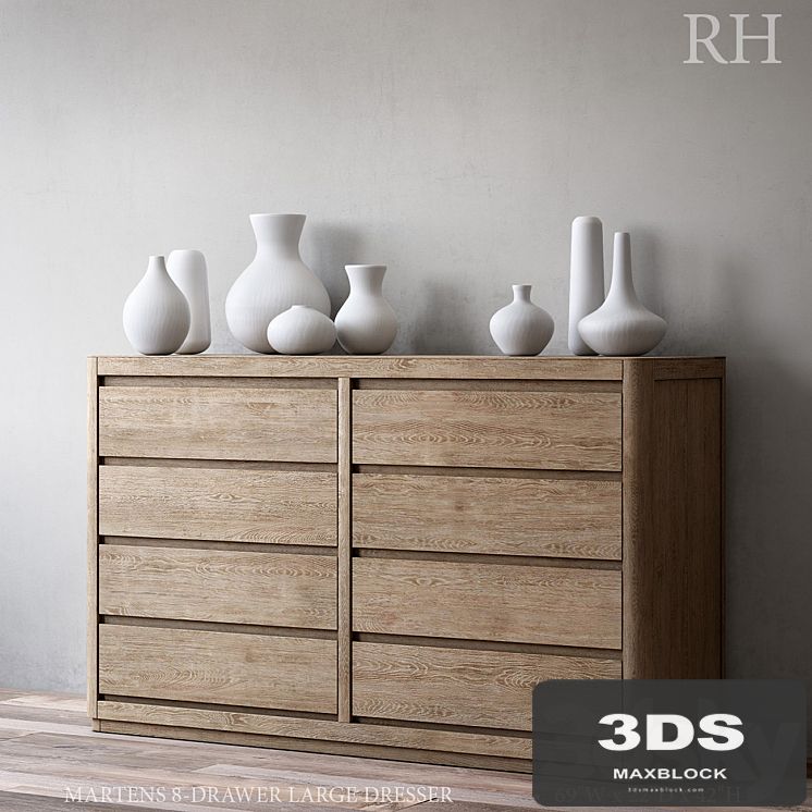 MARTENS 8-DRAWER LARGE DRESSER