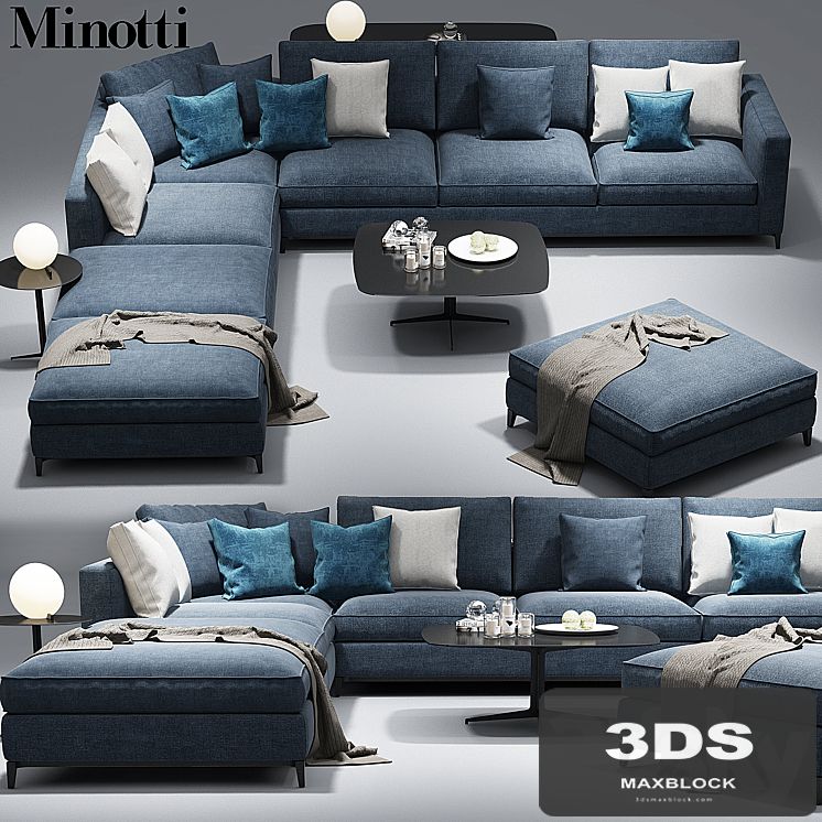 Minotti Andersen sofa _CLYFFORD_Modular sofa