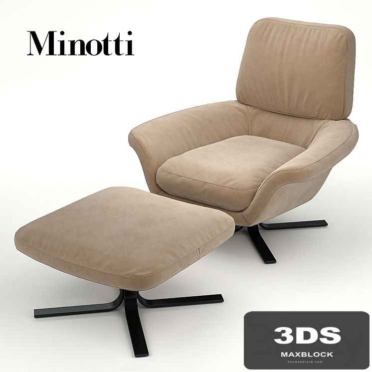Armchair and Blake Soft chair from Minotti